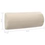 Voir la diapositive 6 : VIDAXL Appui-tete de chaise longue Creme 40x7,5x15 cm Textilene