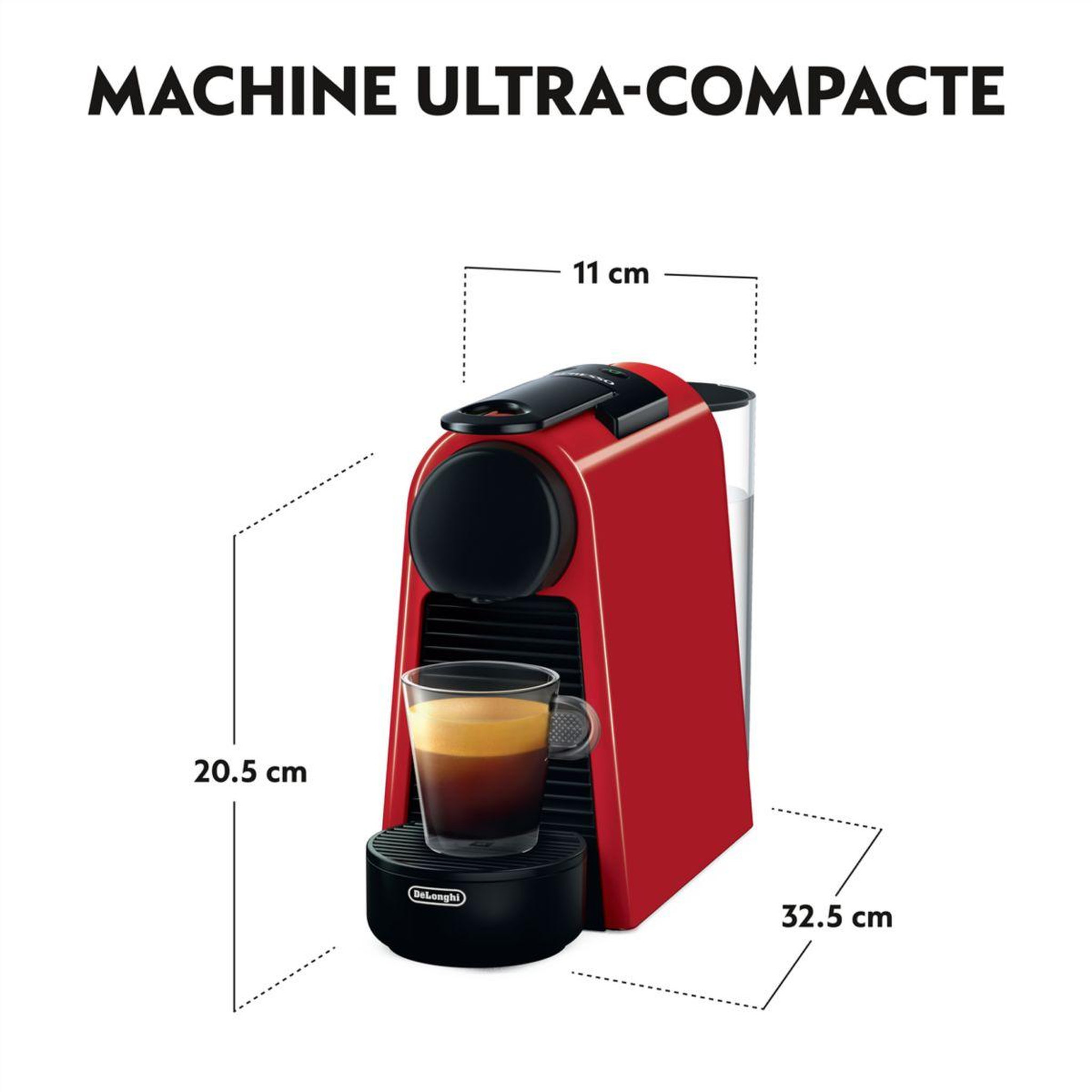 Voir la diapositive 5 : DELONGHI Nespresso essenza mini rouge en85.r