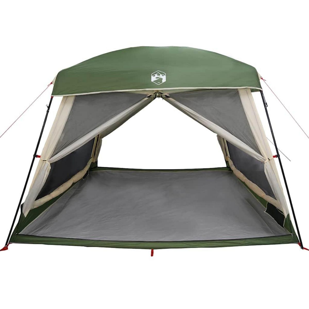 VIDAXL Tente de cabine familiale 6 personnes vert impermeable