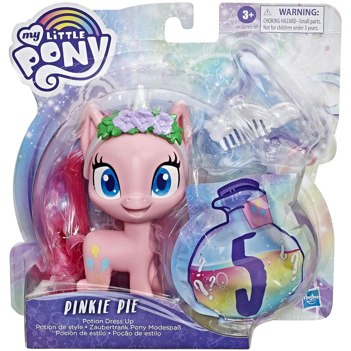 HASBRO Figurine Pinkie Pie potion magique  poney rose de 12,5 cm My Little Pony