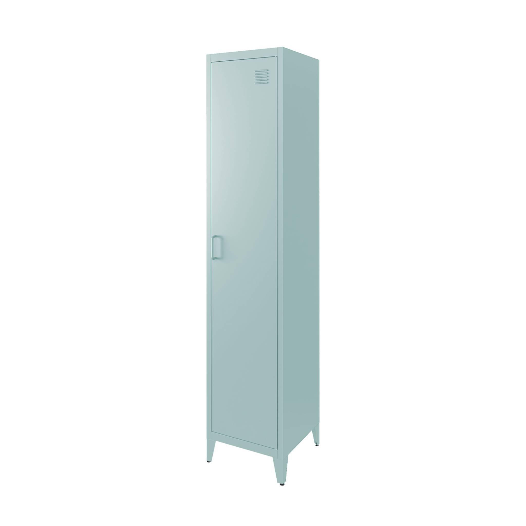 Voir la diapositive 1 : SWEEEK Armoire chambre industrielle métal, 4 espaces de rangement