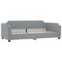 Voir la diapositive 3 : VIDAXL Lit de jour avec matelas gris clair 100x200 cm tissu