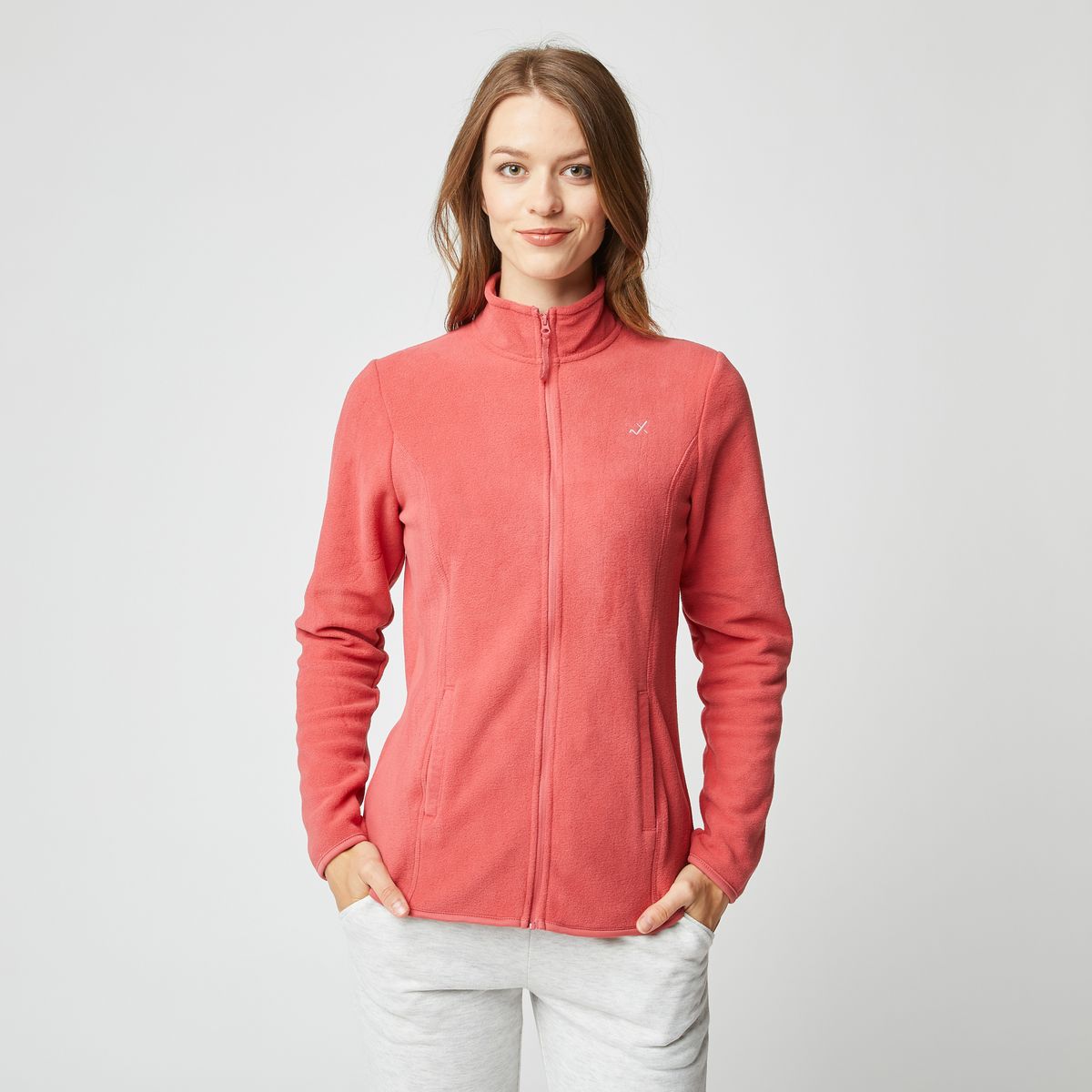 INEXTENSO Veste polaire rose corail femme