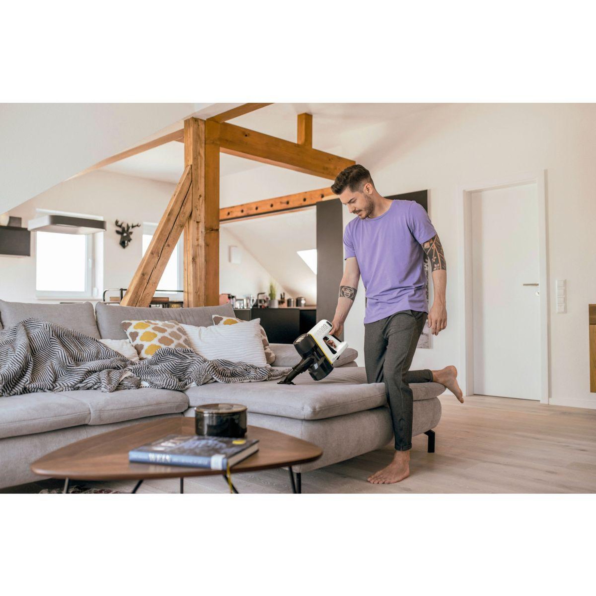 Voir la diapositive 4 : KARCHER Aspirateur balai VC 4 Cordless myHome white