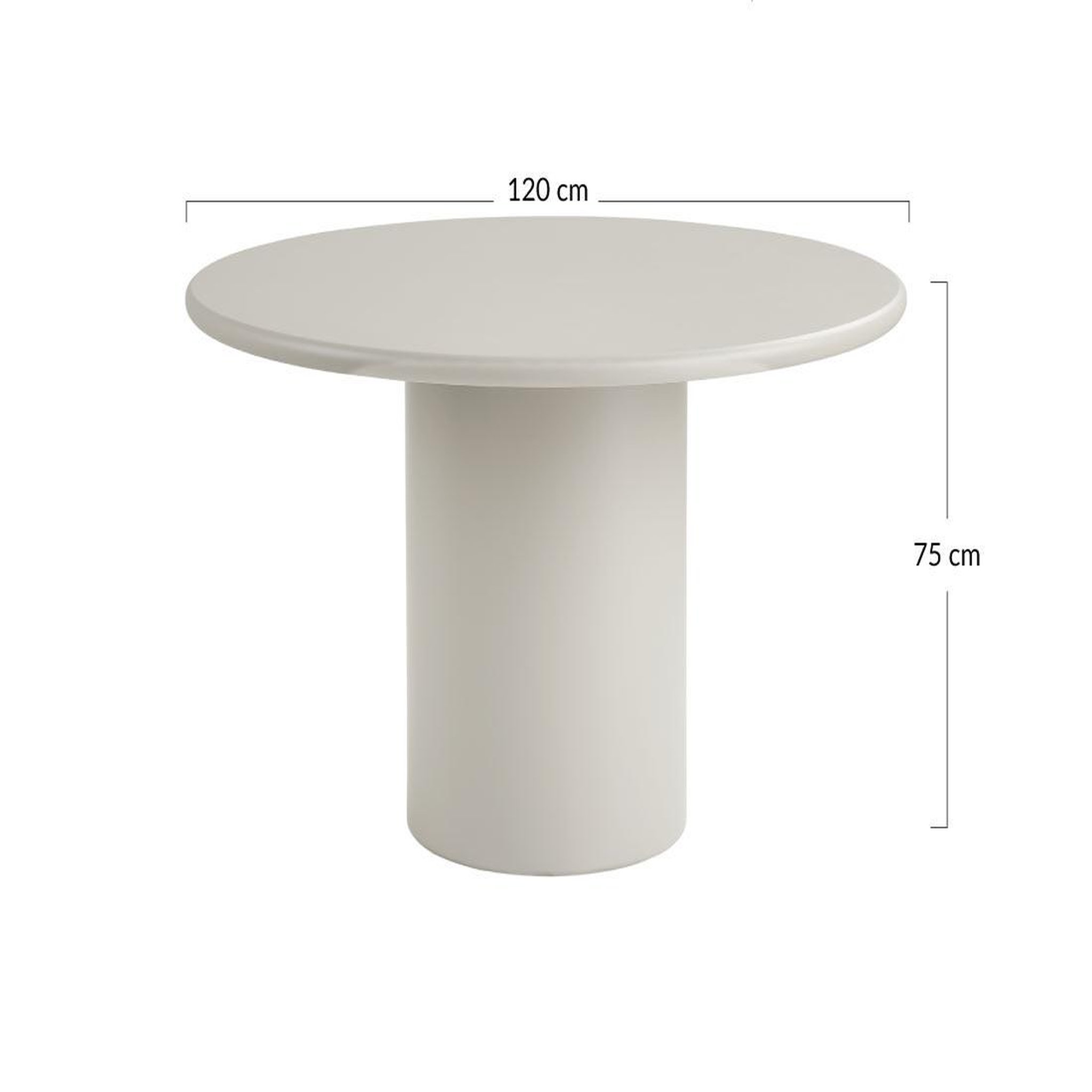 Voir la diapositive 5 : LISA DESIGN Joyce - table à manger ronde en fsc  100% - 4 personnes