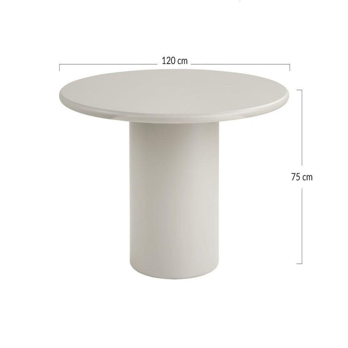 LISA DESIGN Joyce - table à manger ronde en fsc  100% - 4 personnes