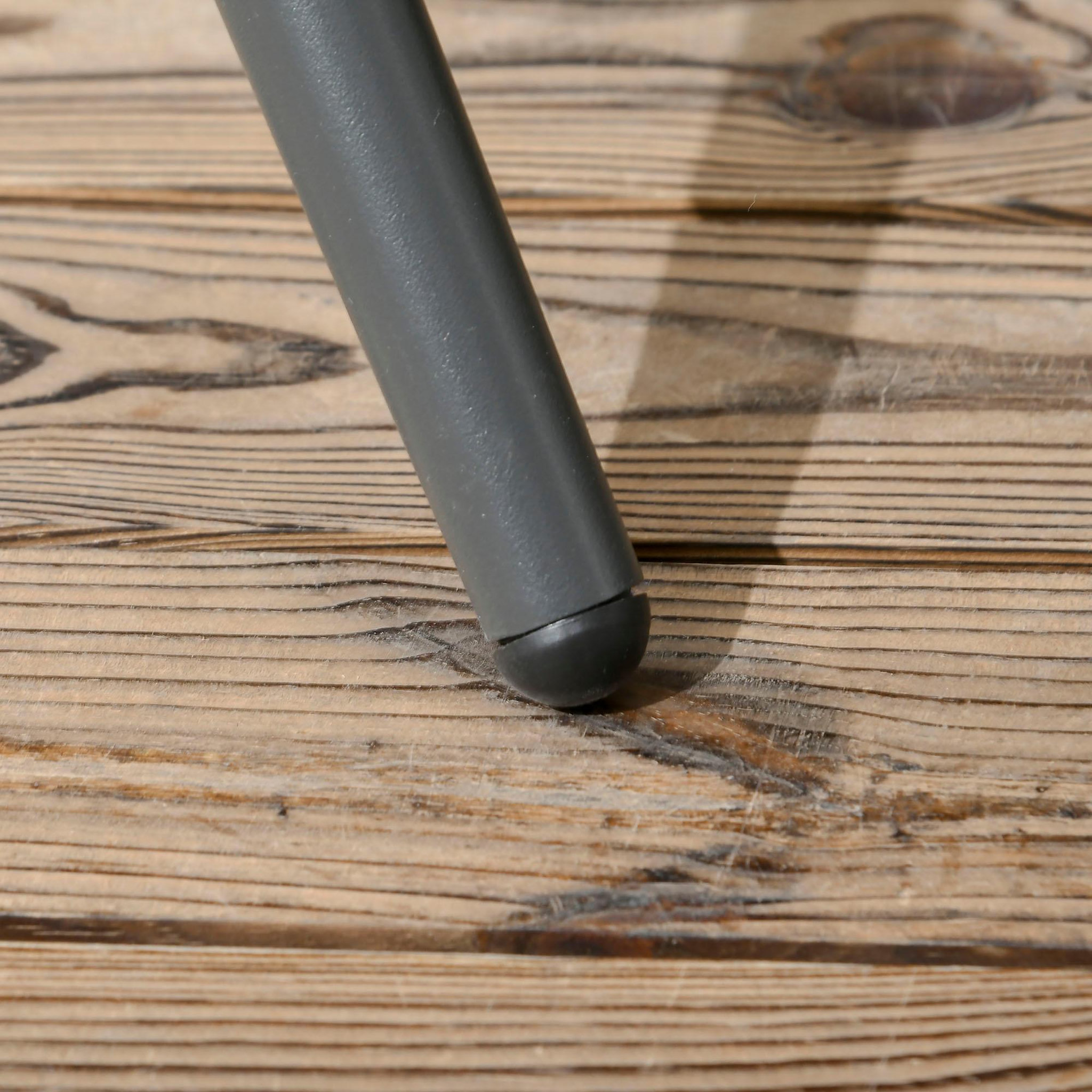 Voir la diapositive 6 : OUTSUNNY Ensemble salon de jardin design acapulco 4 places 5 pièces noir alu gris