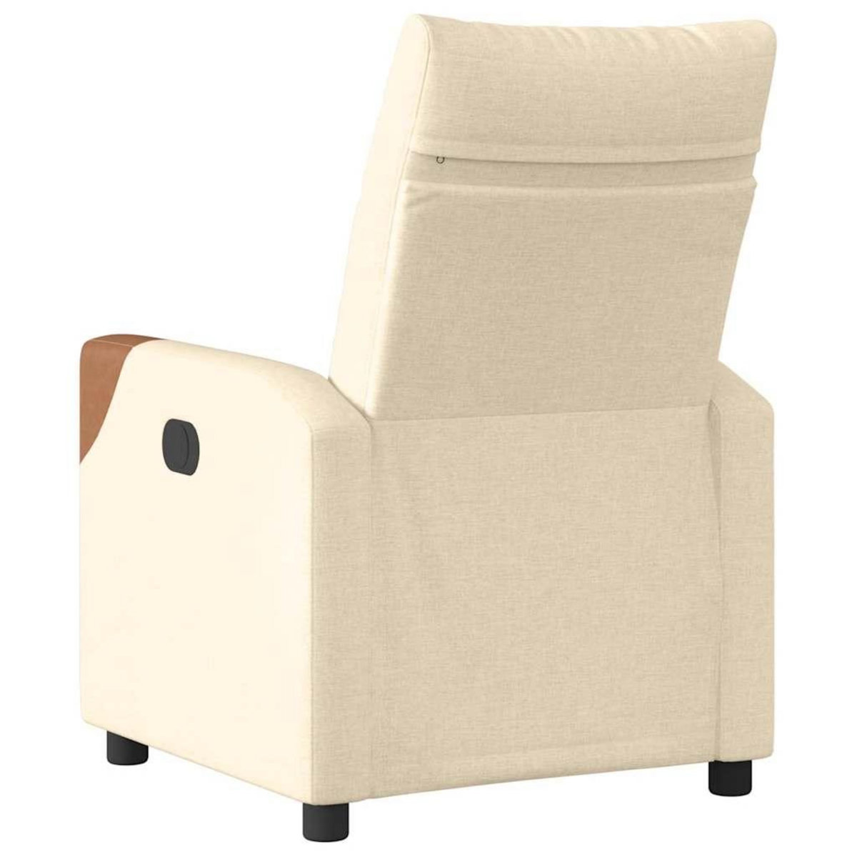 VIDAXL Fauteuil inclinable Creme Tissu