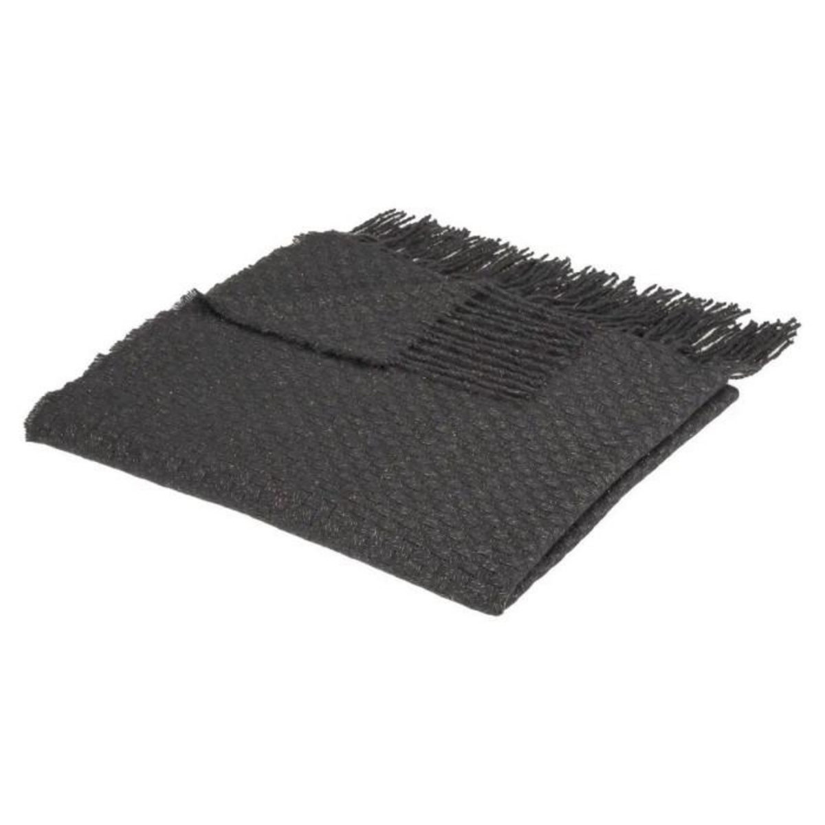 ATMOSPHERA Plaid Maille  Deep Soul  130x180cm Gris Foncé