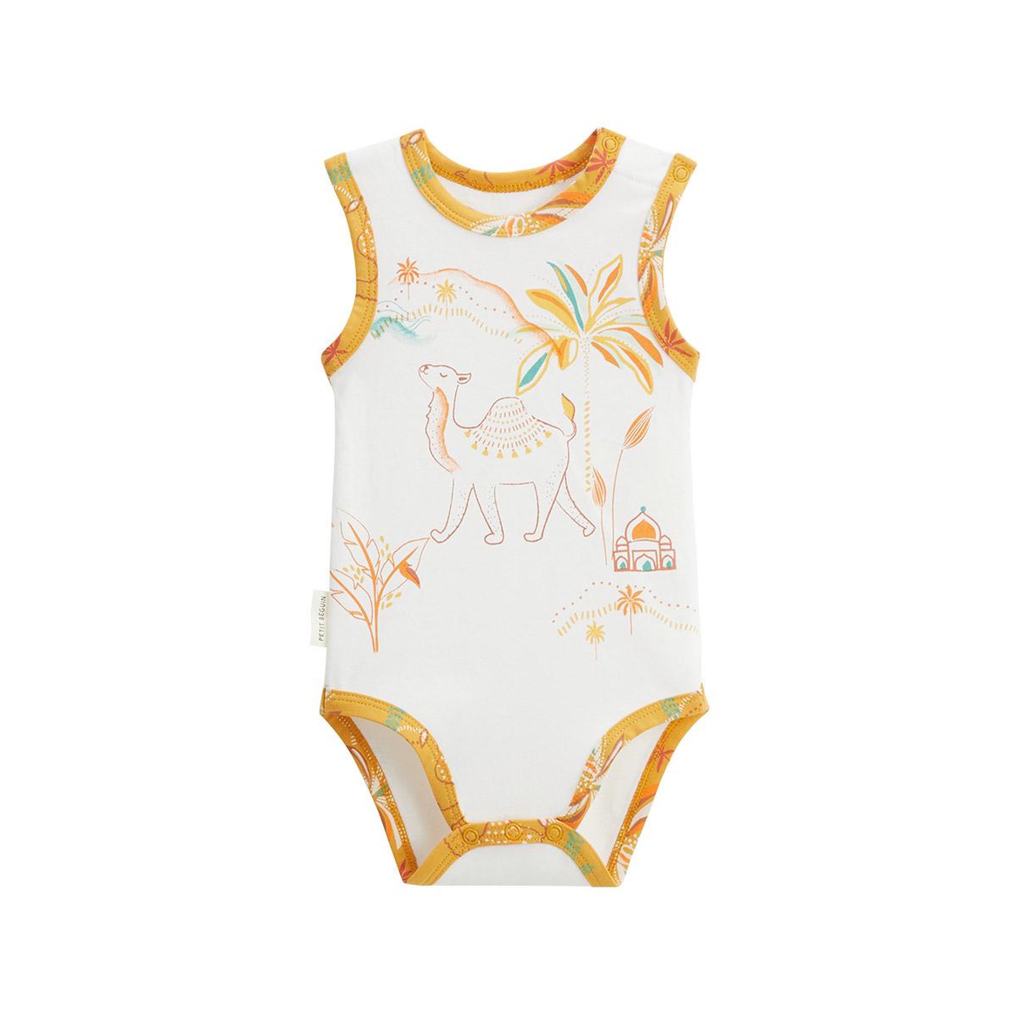 Voir la diapositive 3 : Petit Béguin Lot de 2 bodies bébé sans manches liwa
