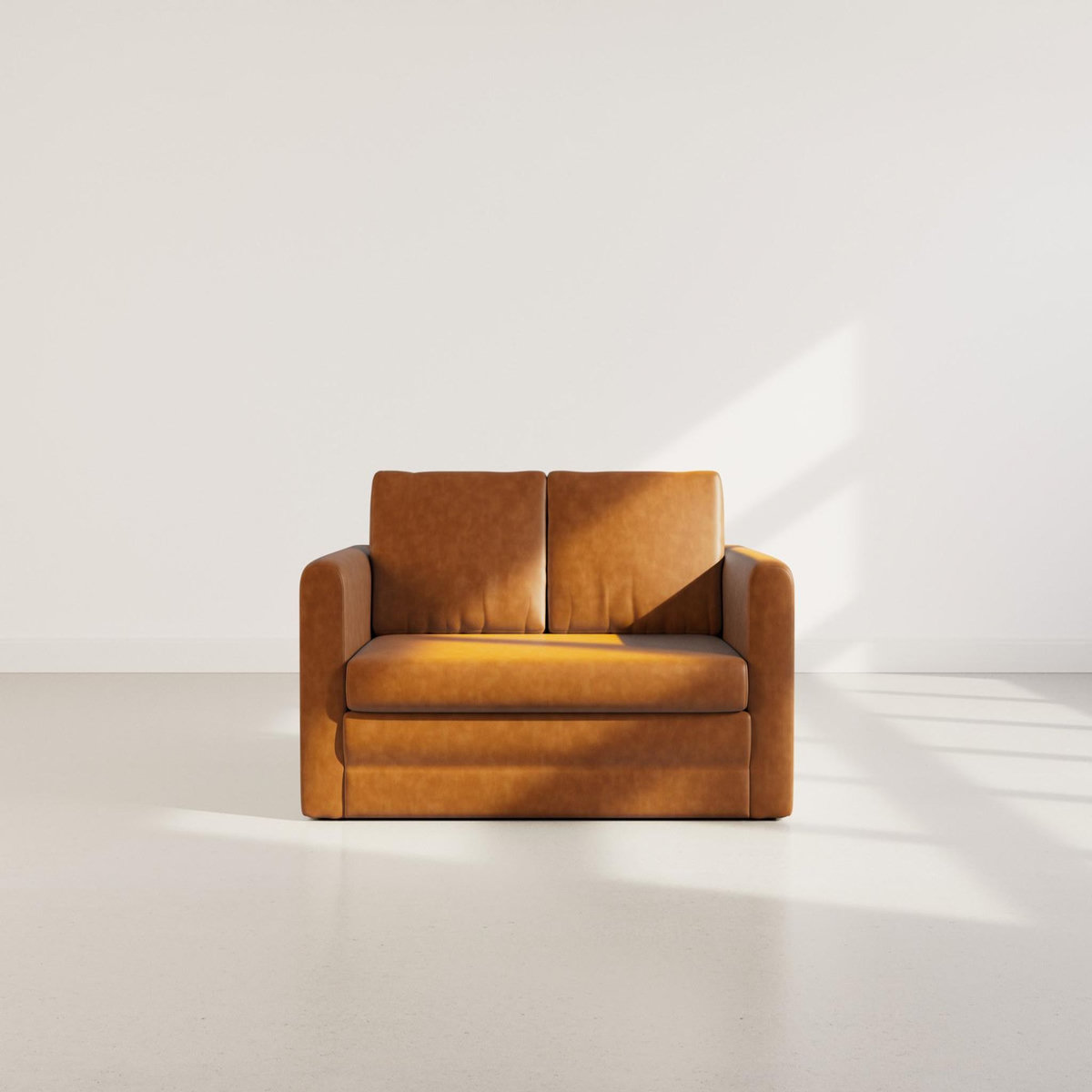 BEST MOBILIER Marilia - canapé 2 places convertible déplimousse en simili