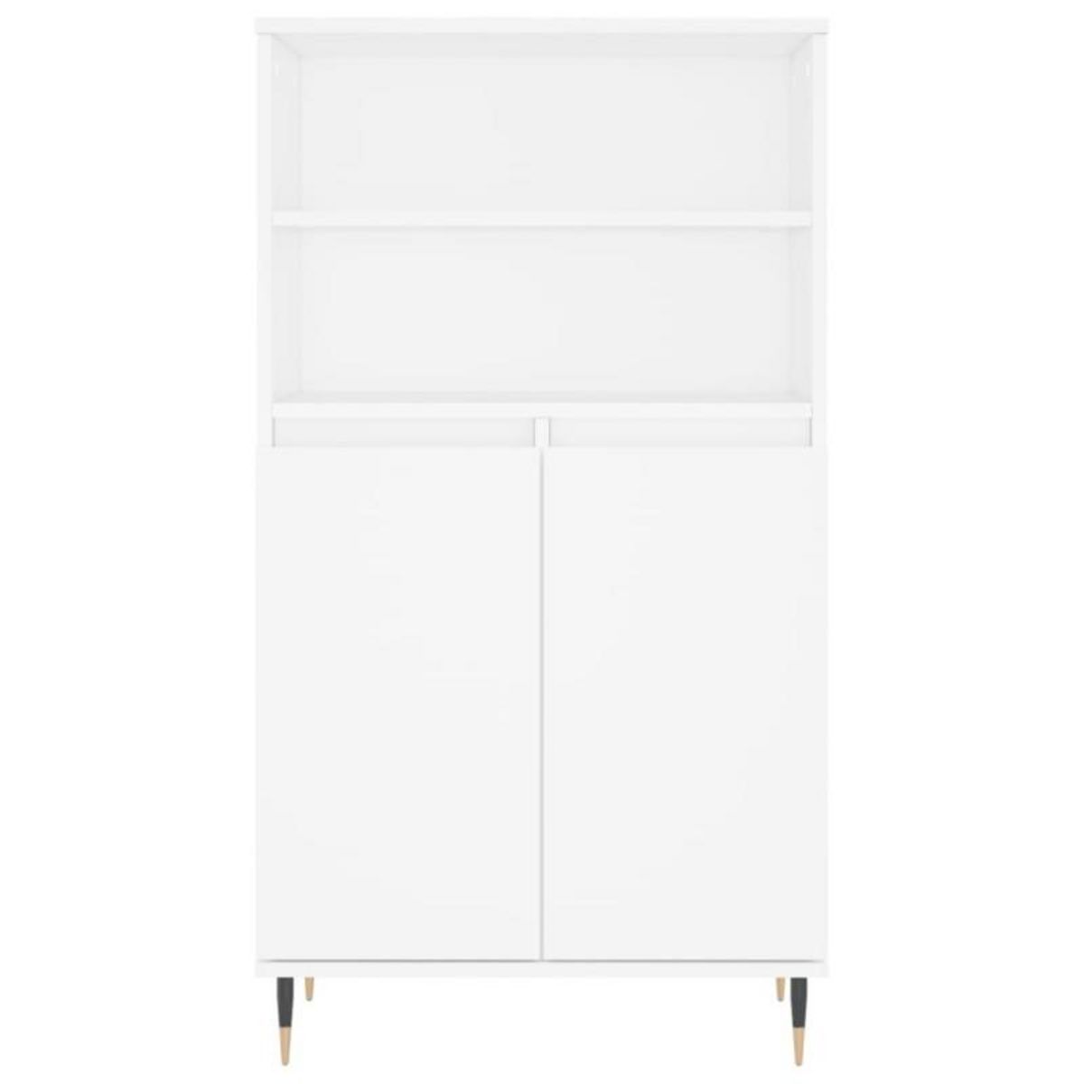 VIDAXL Buffet haut Blanc 60x36x110 cm Bois d ingénierie
