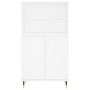 Voir la diapositive 6 : VIDAXL Buffet haut Blanc 60x36x110 cm Bois d ingénierie