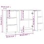 Voir la diapositive 6 : VIDAXL Buffets 3 pcs Chene fume Bois d'ingenierie