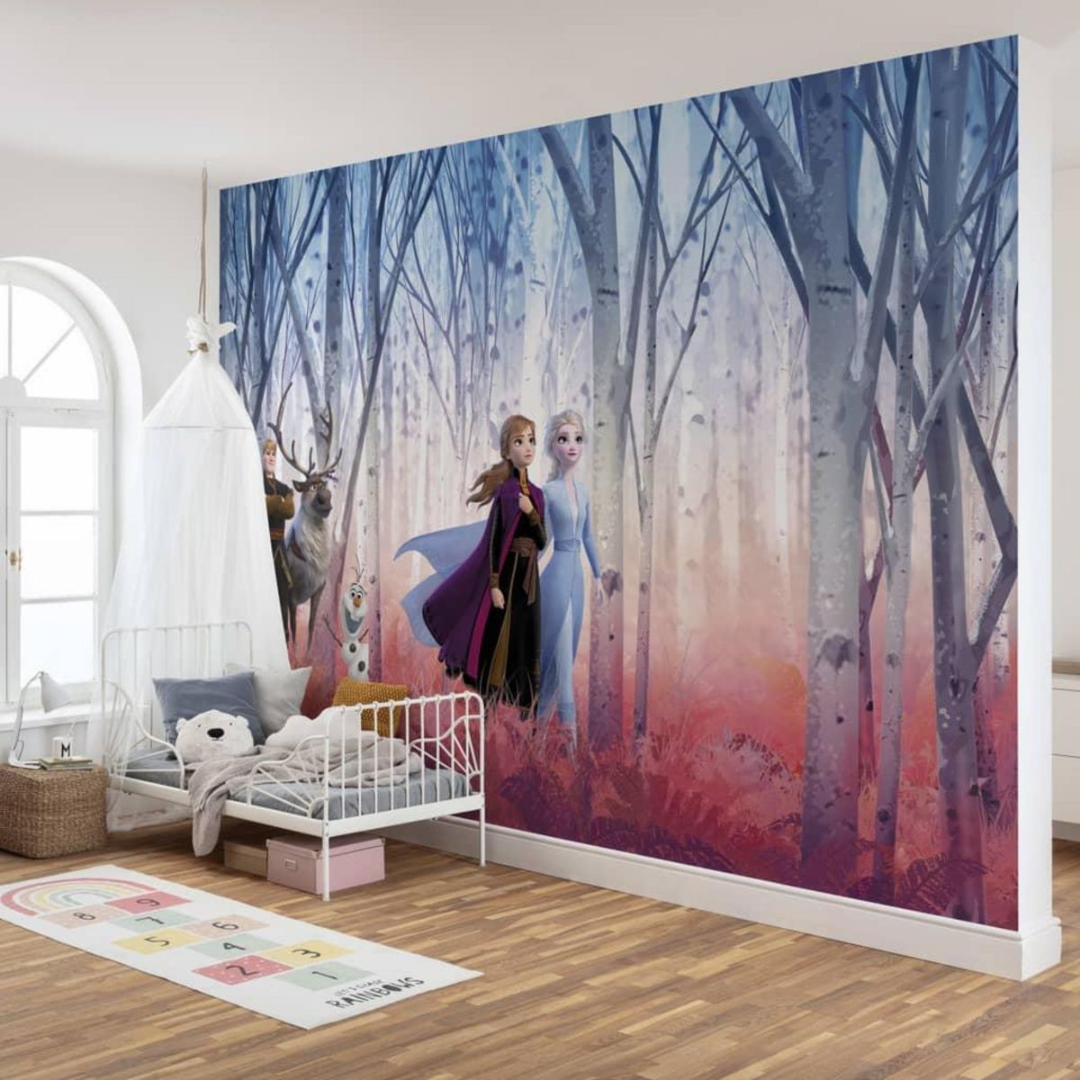 Komar Komar Photo mural Frozen Friends Forever 368x254 cm Bleu