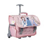 Voir la diapositive 2 : DISNEY Cartable à roulettes 38 cm CP/CE1/CE2 rose Princesses Disney