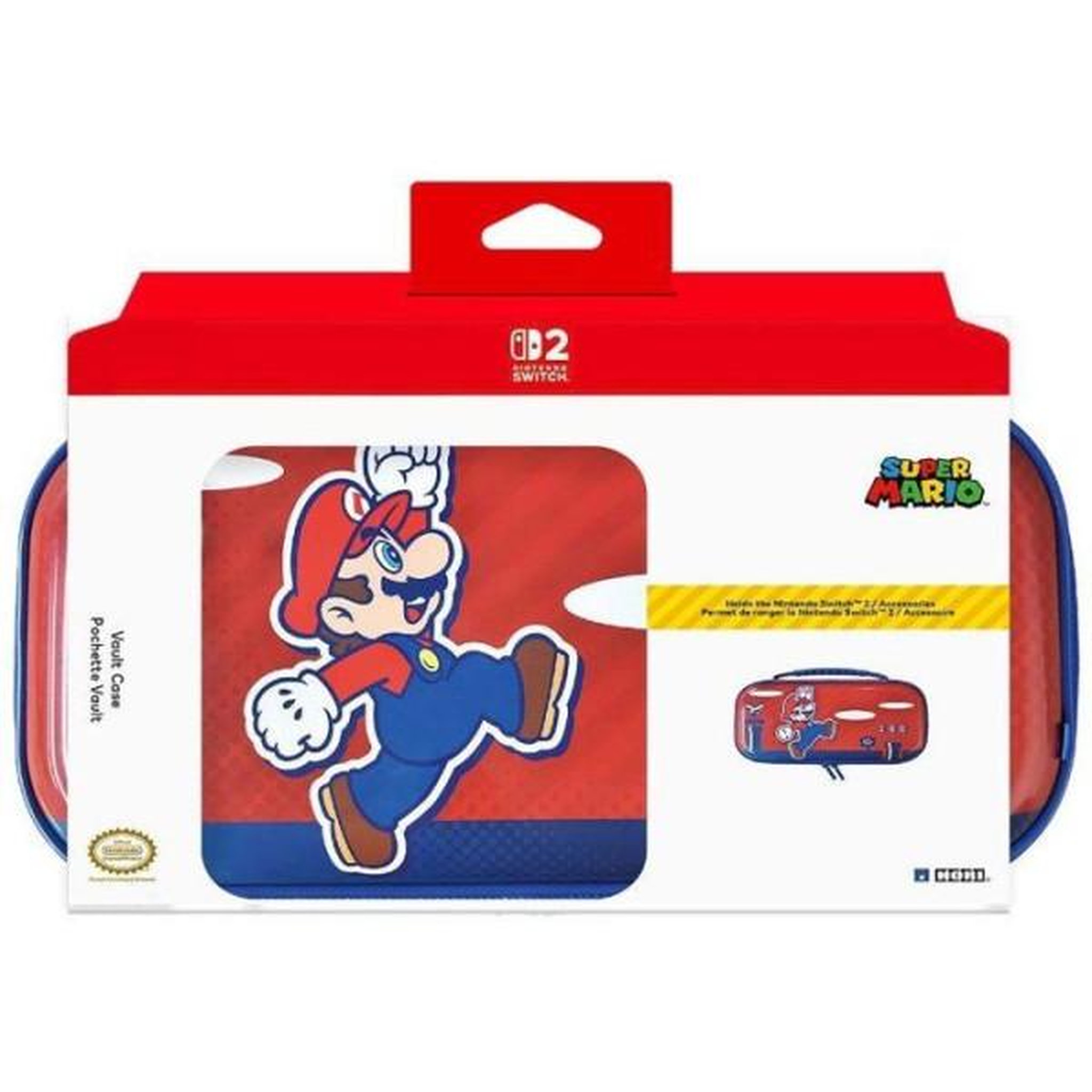 Voir la diapositive 2 : HORI Housse de transport mario - nintendo switch 2 - hori - motif mario