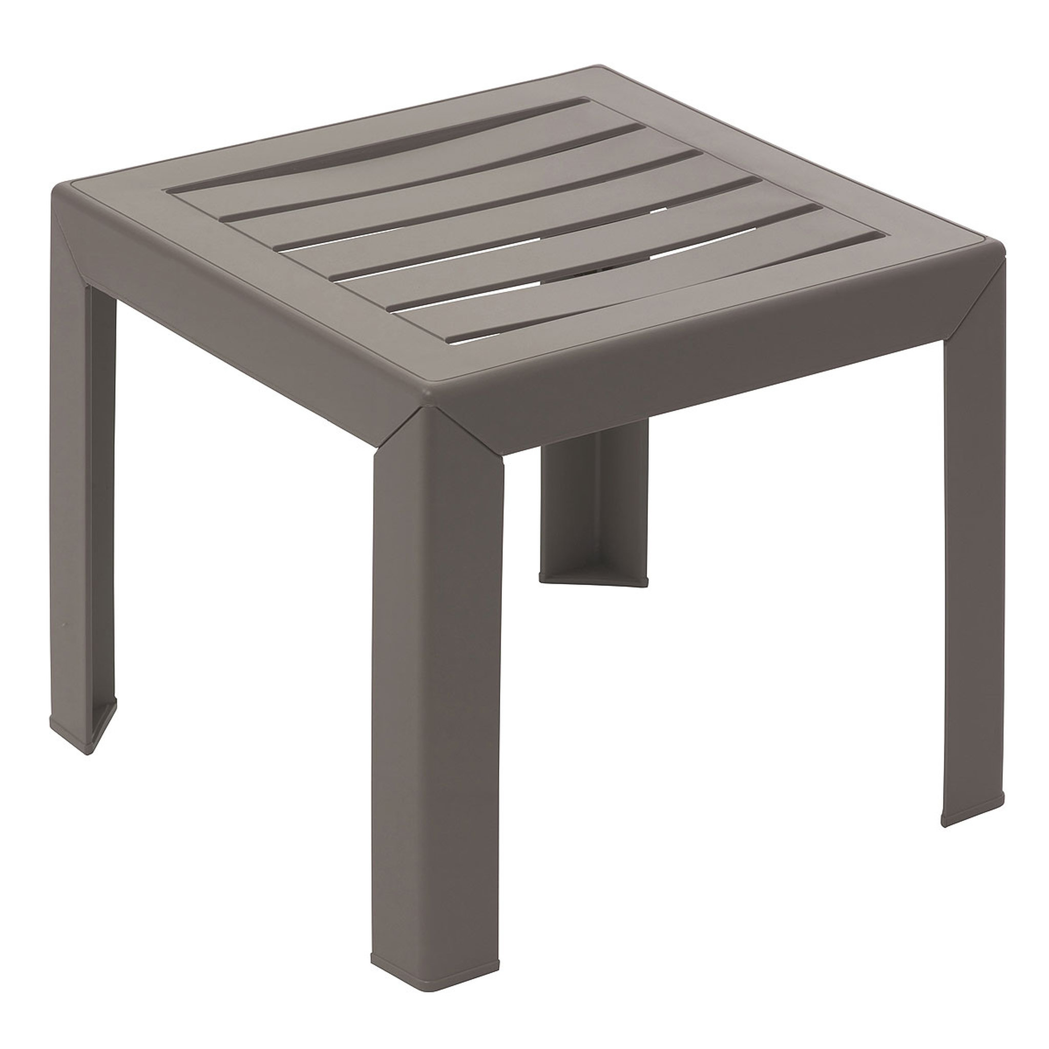 Voir la diapositive 2 : GROSFILLEX Table de jardin - 2 places - Résine - Taupe - MIAMI