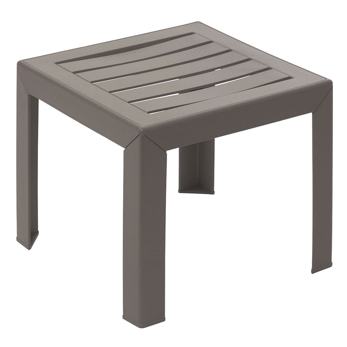 GROSFILLEX Table de jardin - 2 places - Résine - Taupe - MIAMI