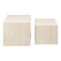 Voir la diapositive 1 : LISA DESIGN Pueblo - lot de 2 tables basses - effet travertin - 58 et 50 cm