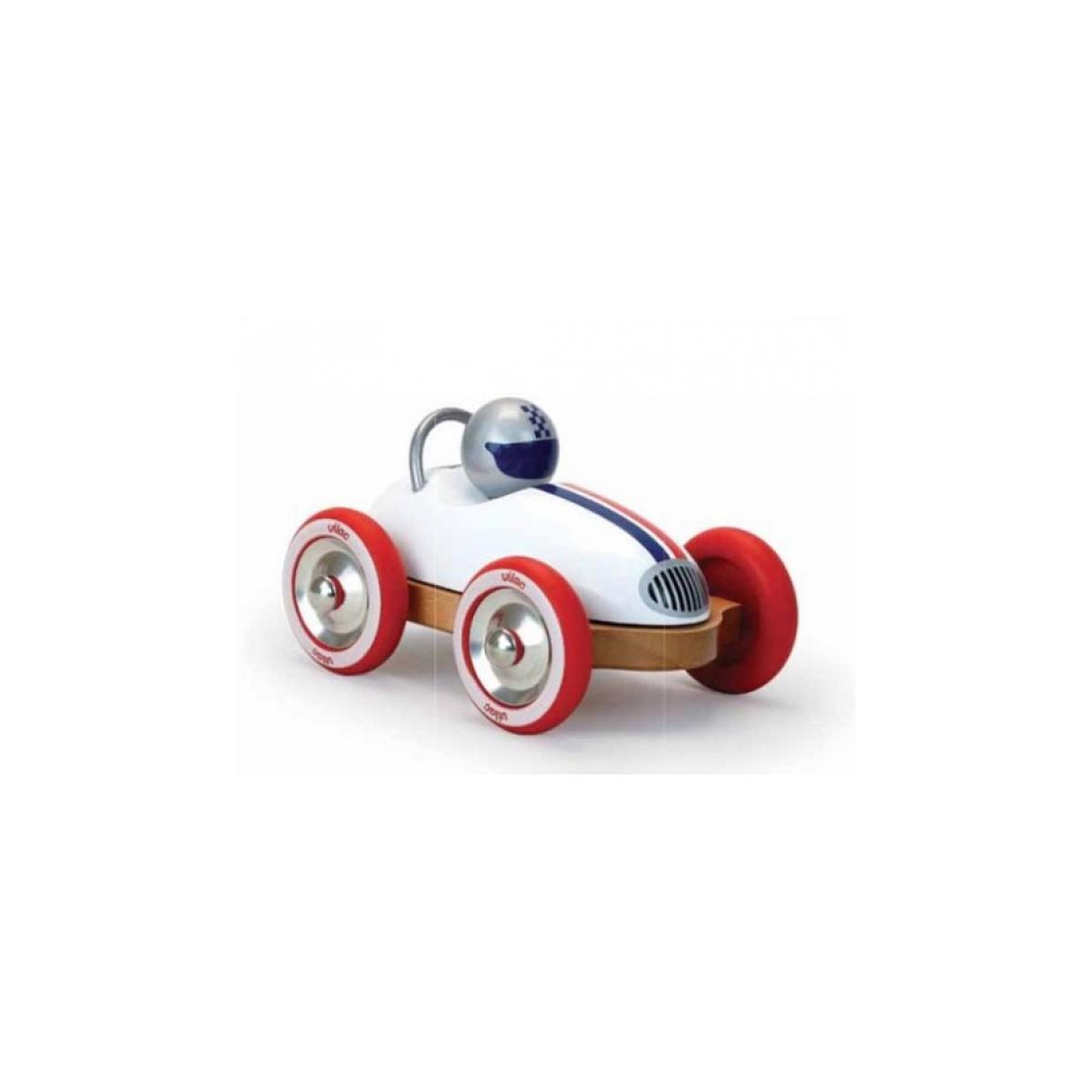 Vilac Voiture en bois Roadster vintage blanc