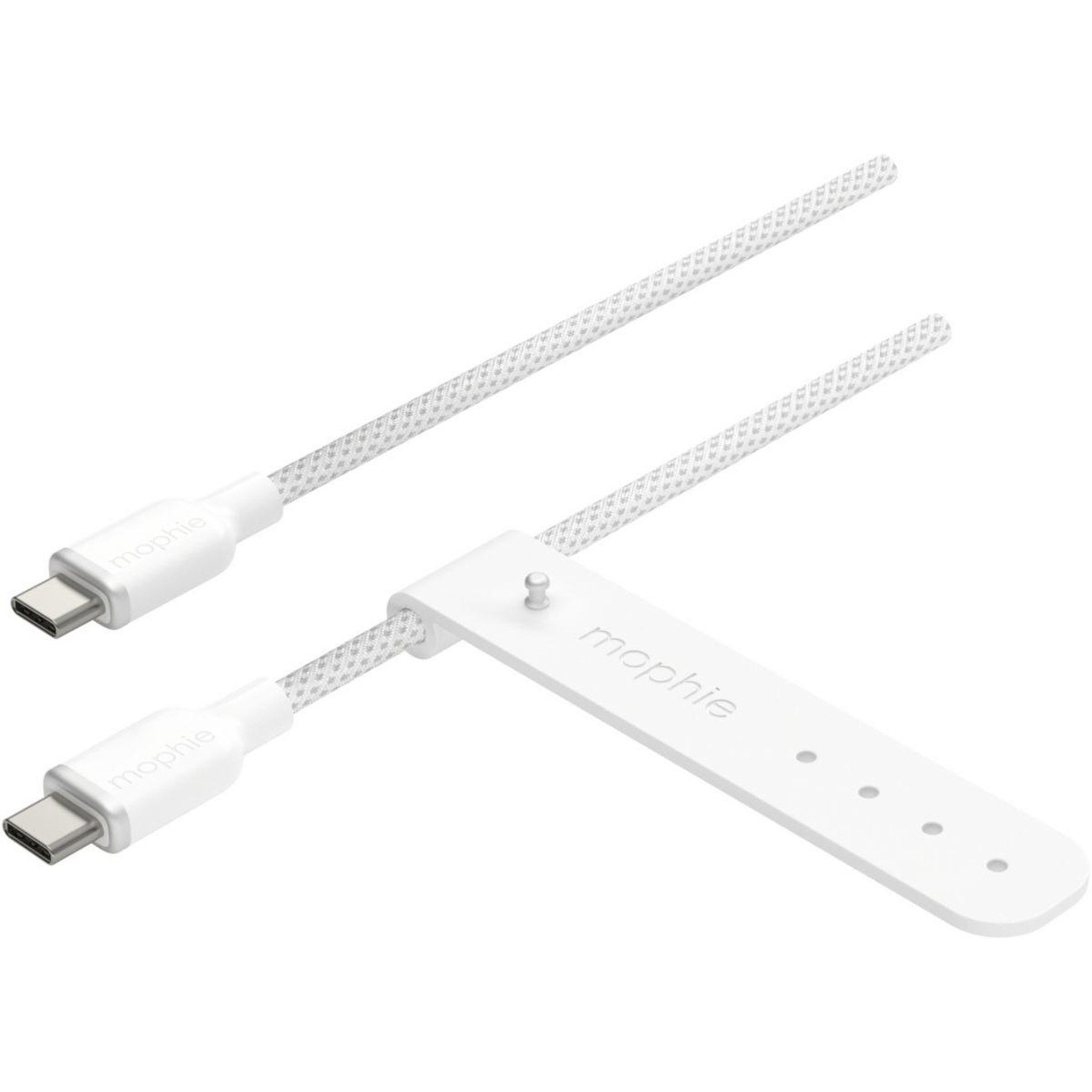 Voir la diapositive 2 : Mophie Câble de charge usb-c 2m blanc chargestream