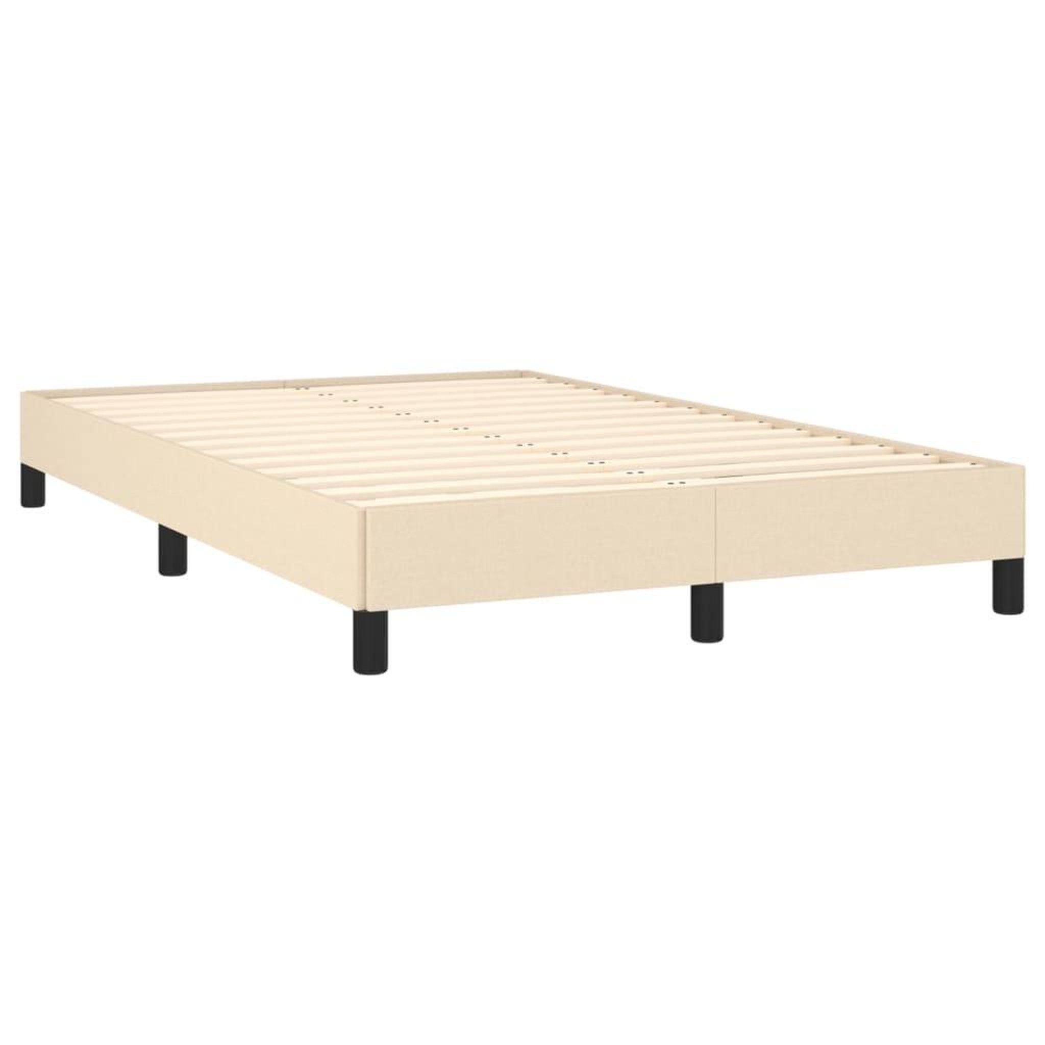 Voir la diapositive 3 : VIDAXL Cadre de lit sans matelas creme 120x190 cm tissu