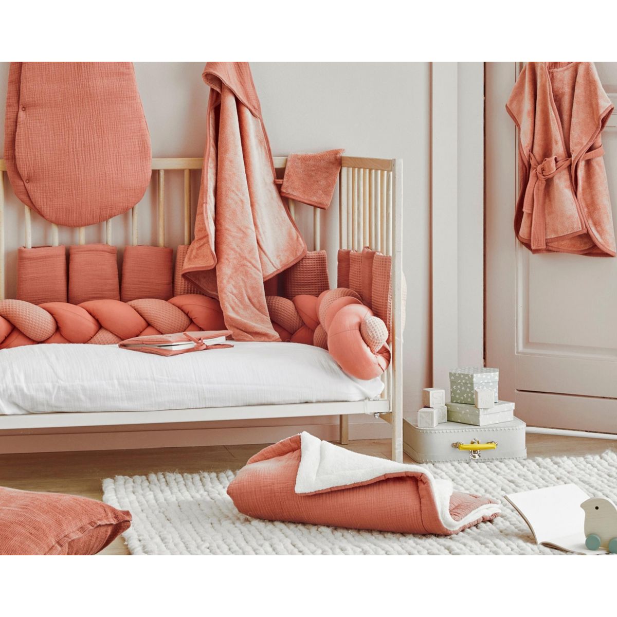 BB&CO Housse pour matelas à langer bébé 100 % coton Mix and Match