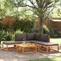 Voir la diapositive 1 : VIDAXL Salon de jardin avec coussins 6 pcs bois d'acacia solide