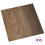 Voir la diapositive 2 : VIDAXL Dalles de plancher autoadhesives 55 pcs PVC 5,11 m² Marron