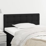 VIDAXL Tete de lit Noir 100x5x78/88 cm Tissu