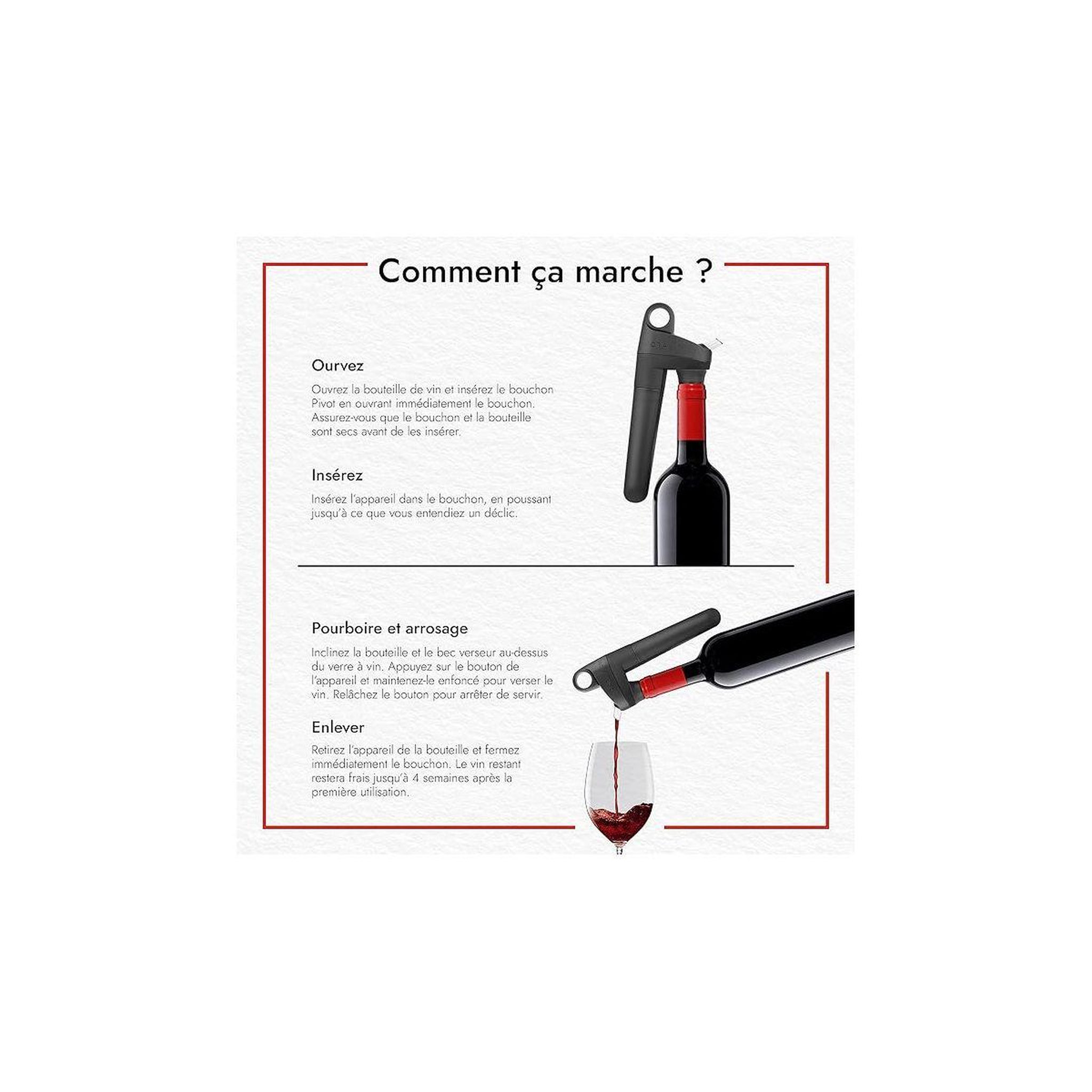Voir la diapositive 4 : Coravin Système de préservation Pivot+