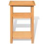 Voir la diapositive 3 : VIDAXL Table d'appoint avec etagere a revues Chene massif 27x35x55 cm