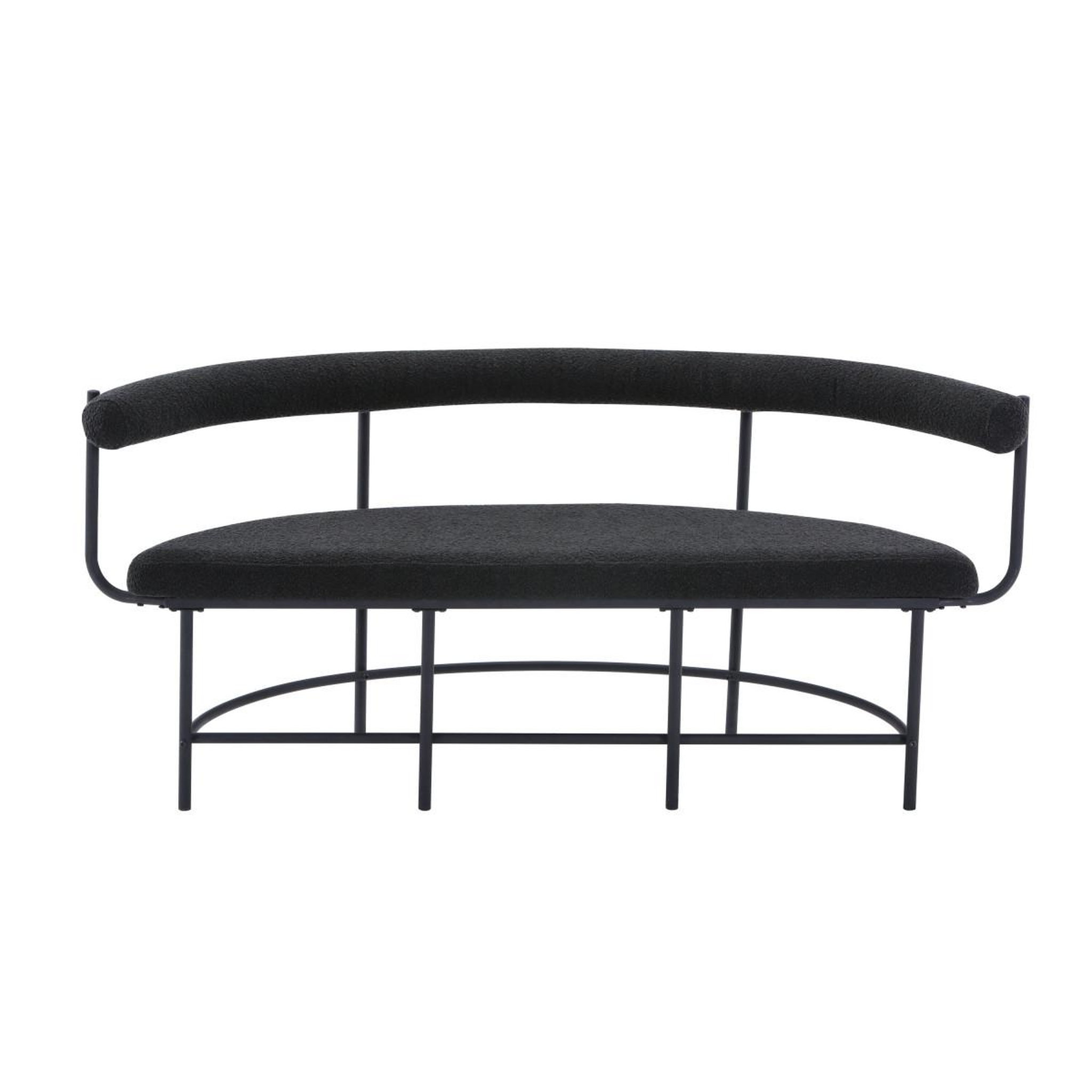 Voir la diapositive 2 : Paris Prix Banc design bouclé  stallhagen x josefin  165cm noir