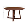Voir la diapositive 5 : LISA DESIGN Solin - table à manger ronde - bois plaquage noyer - 4 personnes