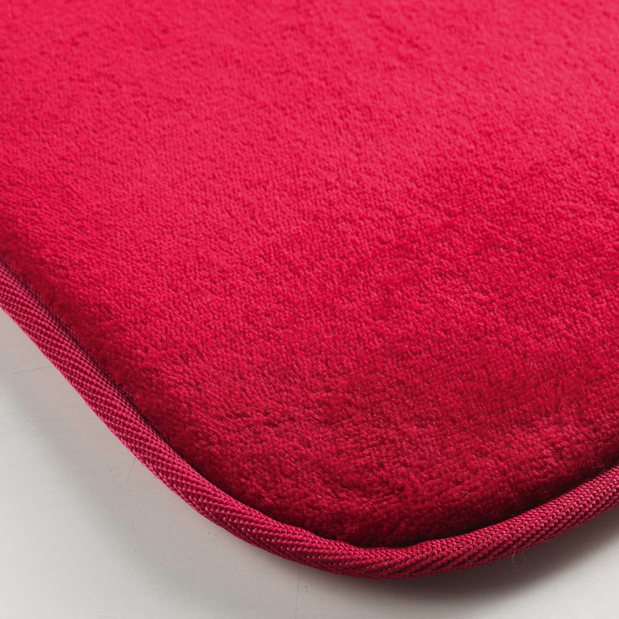 Voir la diapositive 2 : Eden Tapis 50x80cm flanoux carmin design et moderne