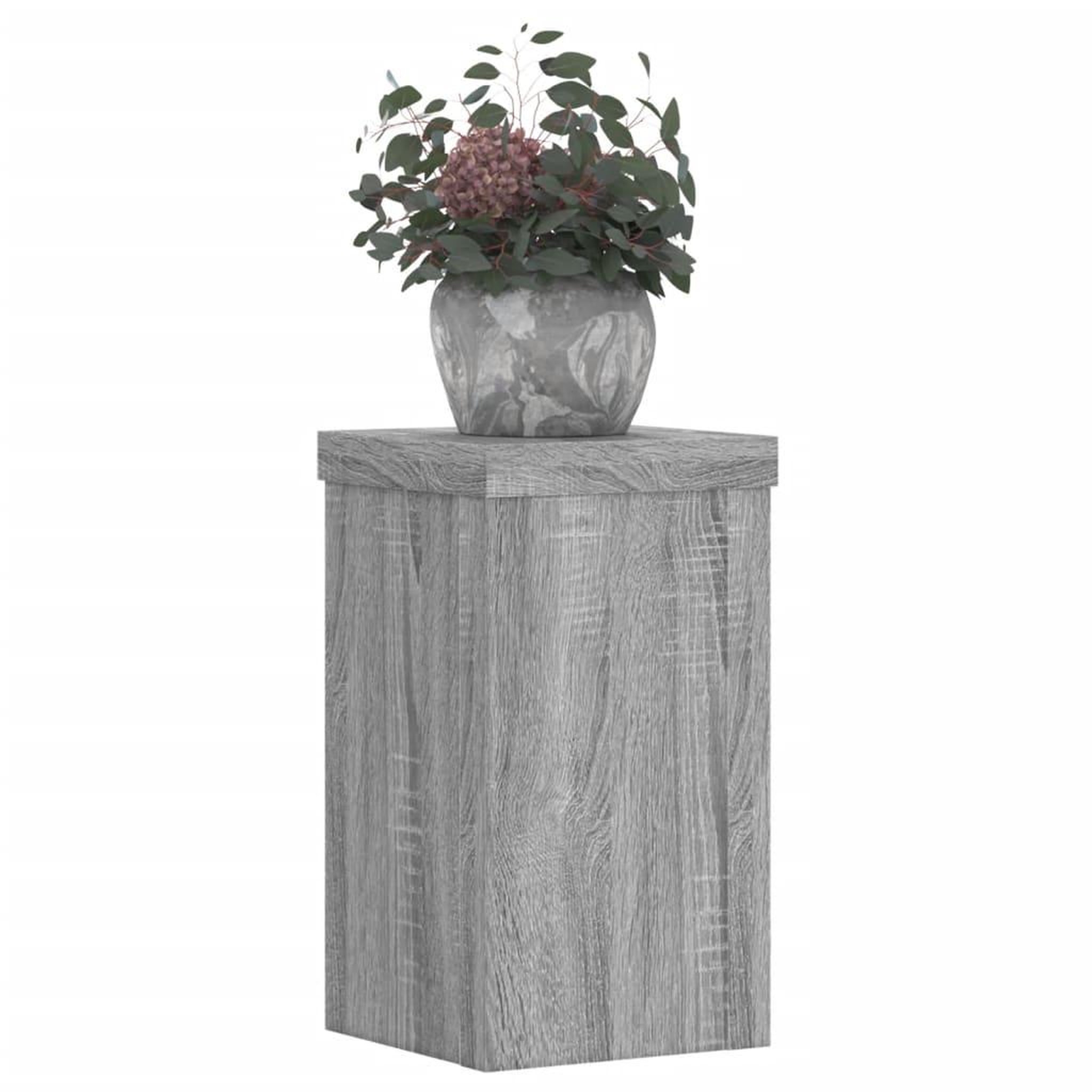 Voir la diapositive 3 : VIDAXL Supports pour plantes 2 pcs sonoma gris bois d'ingenierie