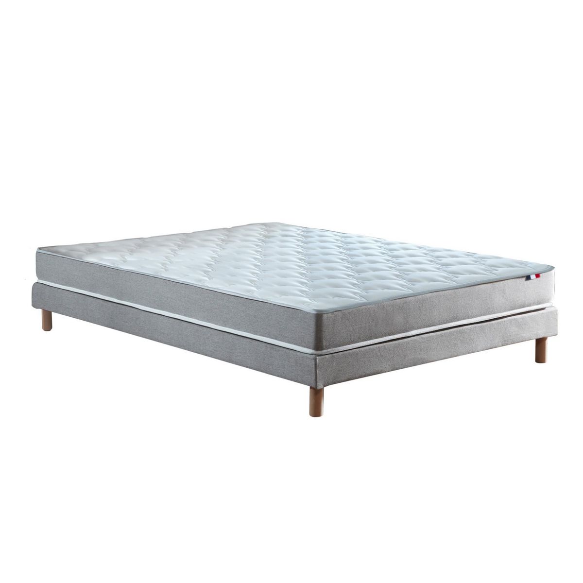 IDLITERIE Ensemble matelas mousse réversible STRATUS et sommier - confort français