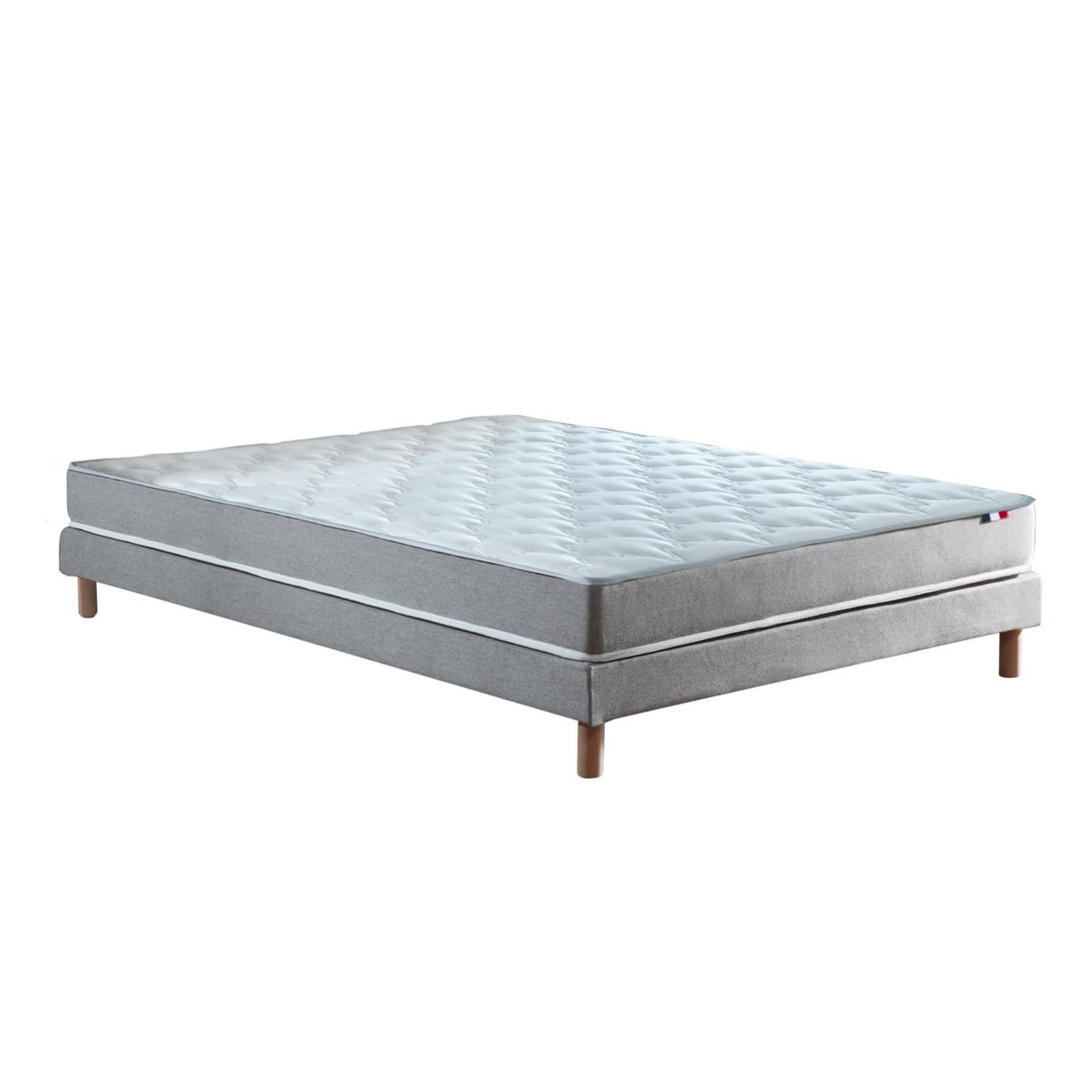 IDLITERIE Ensemble matelas mousse réversible STRATUS et sommier - confort français