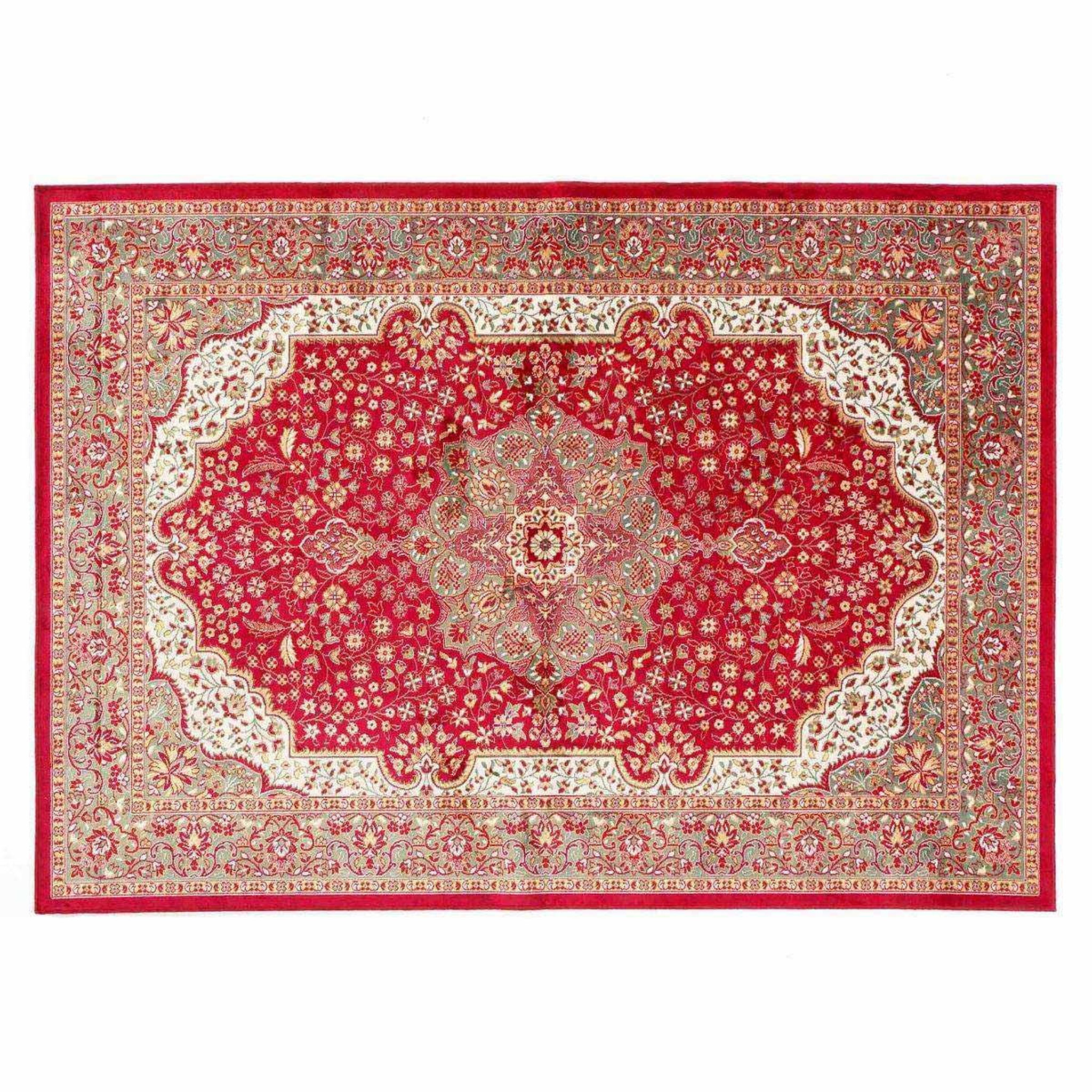 Douceur d'Intérieur Tapis déco tissé  ispahan  140x200cm rouge