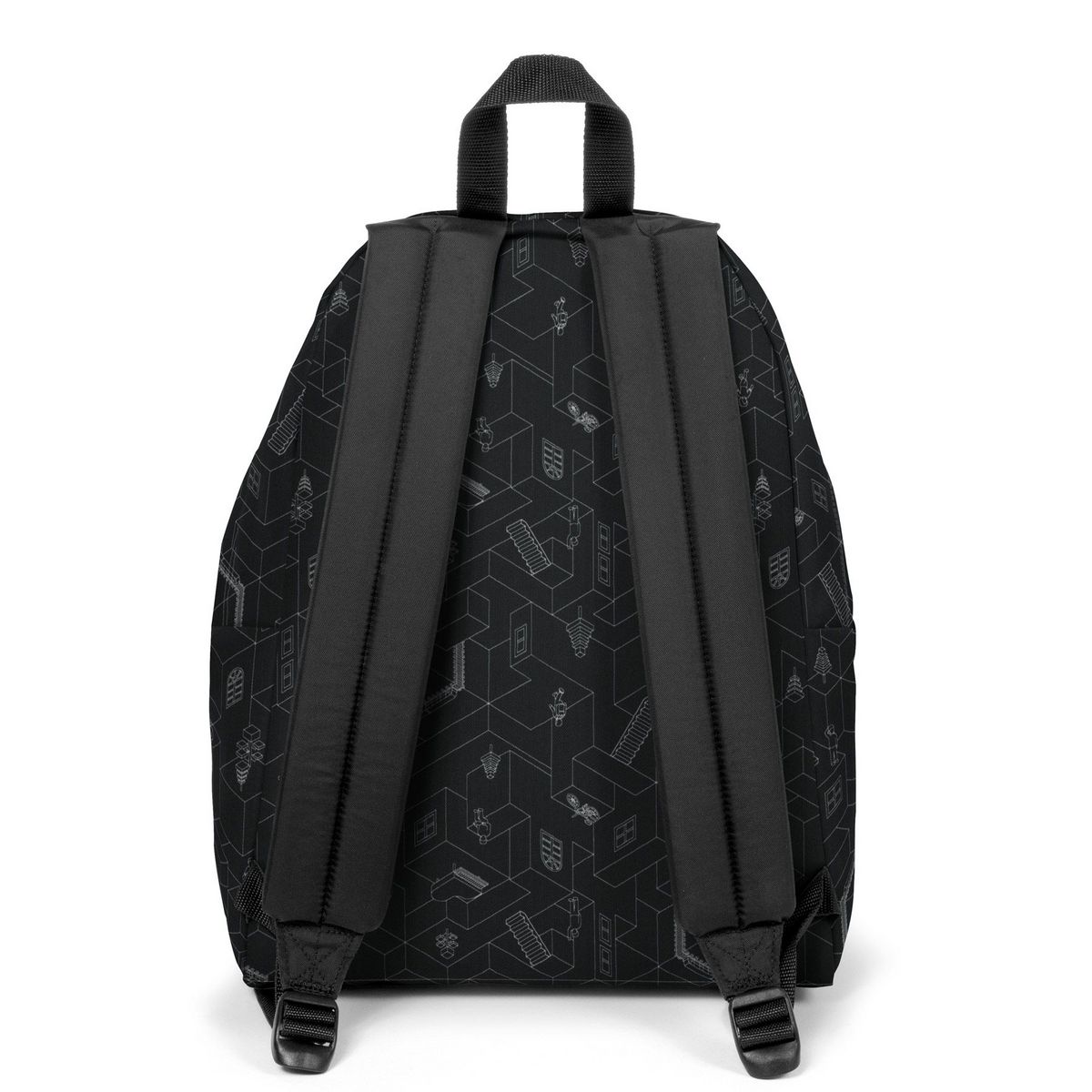 EASTPAK Sac à dos 1 compartiment noir Padded Pak'R Blocks Balck