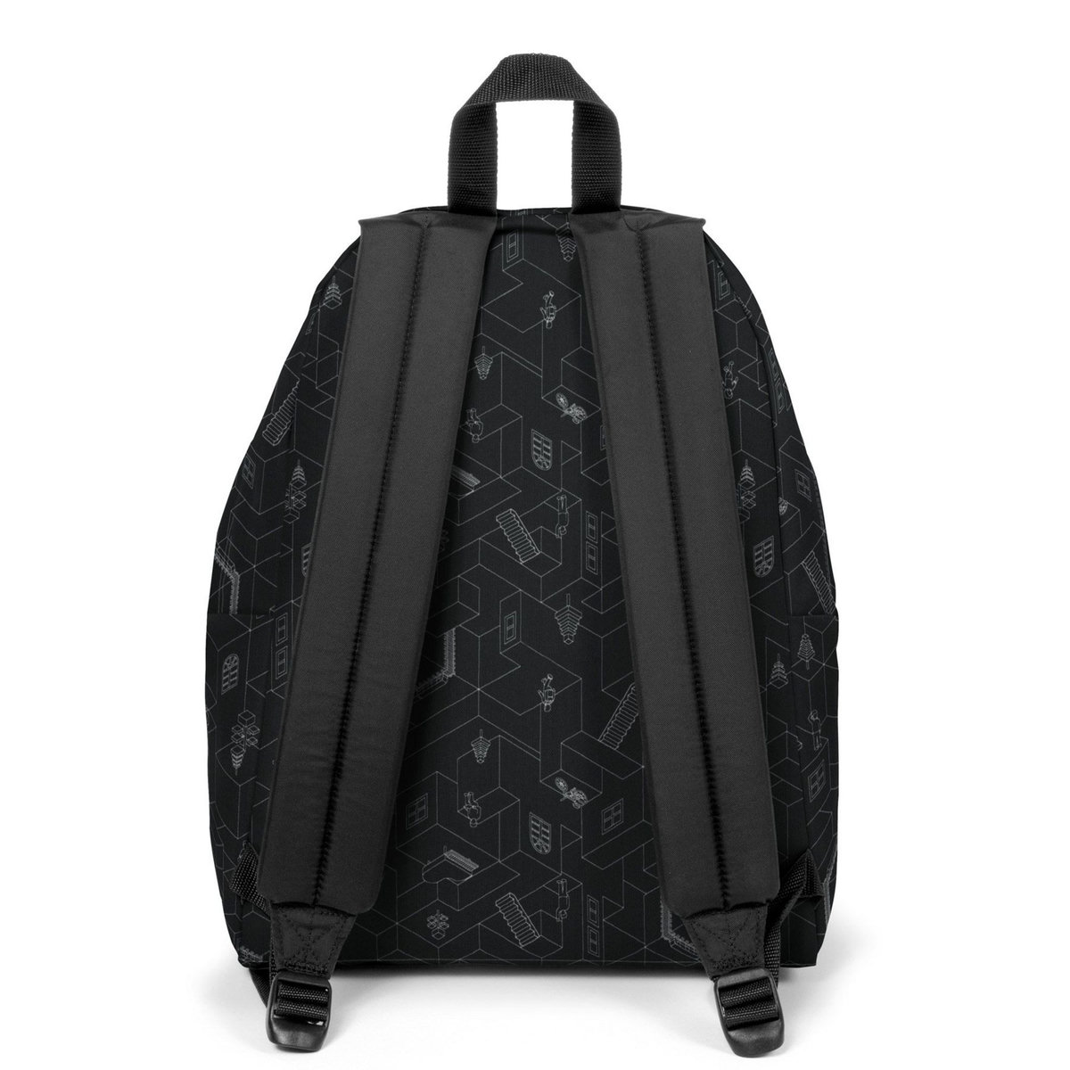 EASTPAK Sac à dos 1 compartiment noir Padded Pak'R Blocks Balck