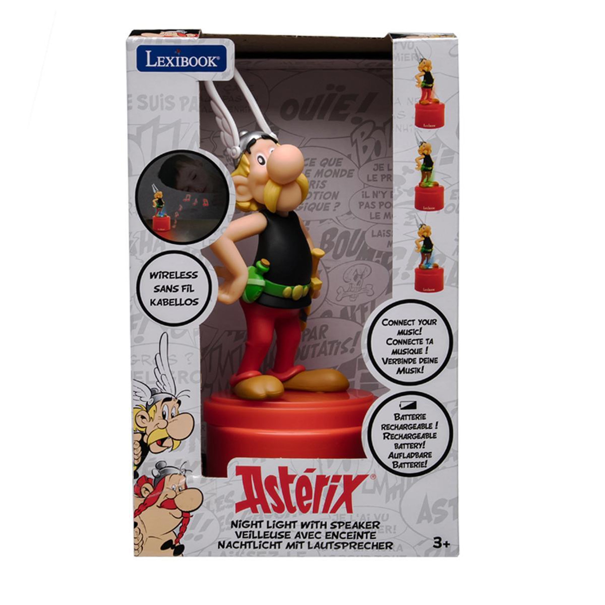 Voir la diapositive 2 : Lexibook Enceinte Bluetooth veilleuse Astérix