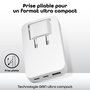Voir la diapositive 3 : TNB Chargeur secteur 65W GAN 2 USB-C + 1 USB-A Power Delivery