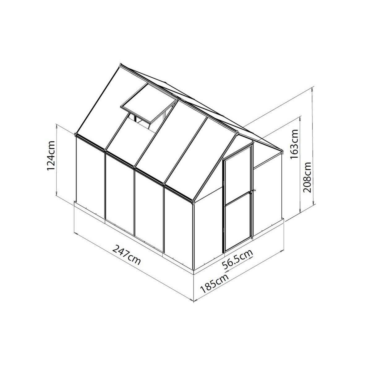 Canopia by PALRAM Serre de jardin - Polycarbonate - 4,5m² - MYTHOS