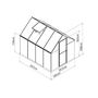 Voir la diapositive 9 : Canopia by PALRAM Serre de jardin - Polycarbonate - 4,5m² - MYTHOS