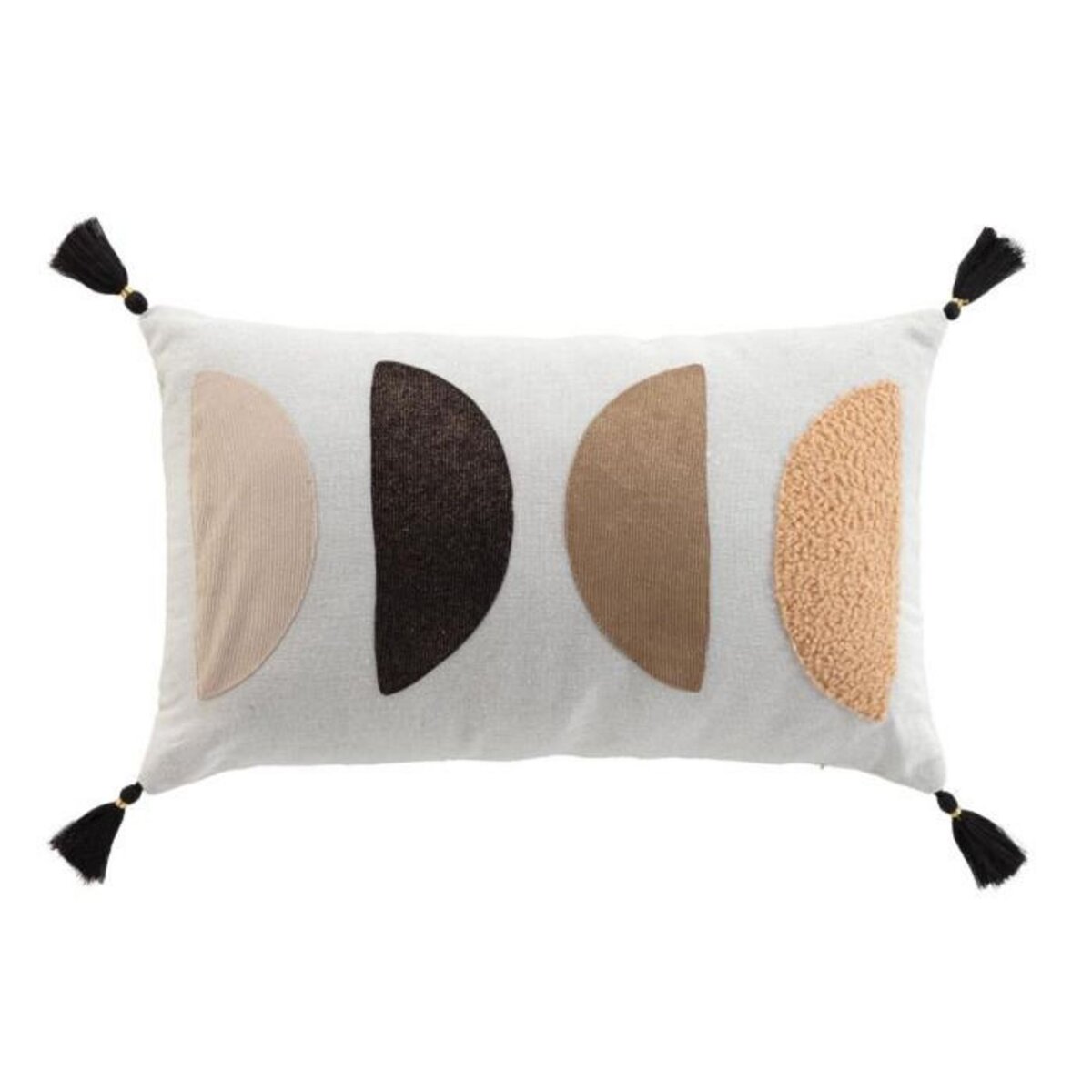 Paris Prix Coussin Déco Pompons  Lumis  30x50cm Multicolore