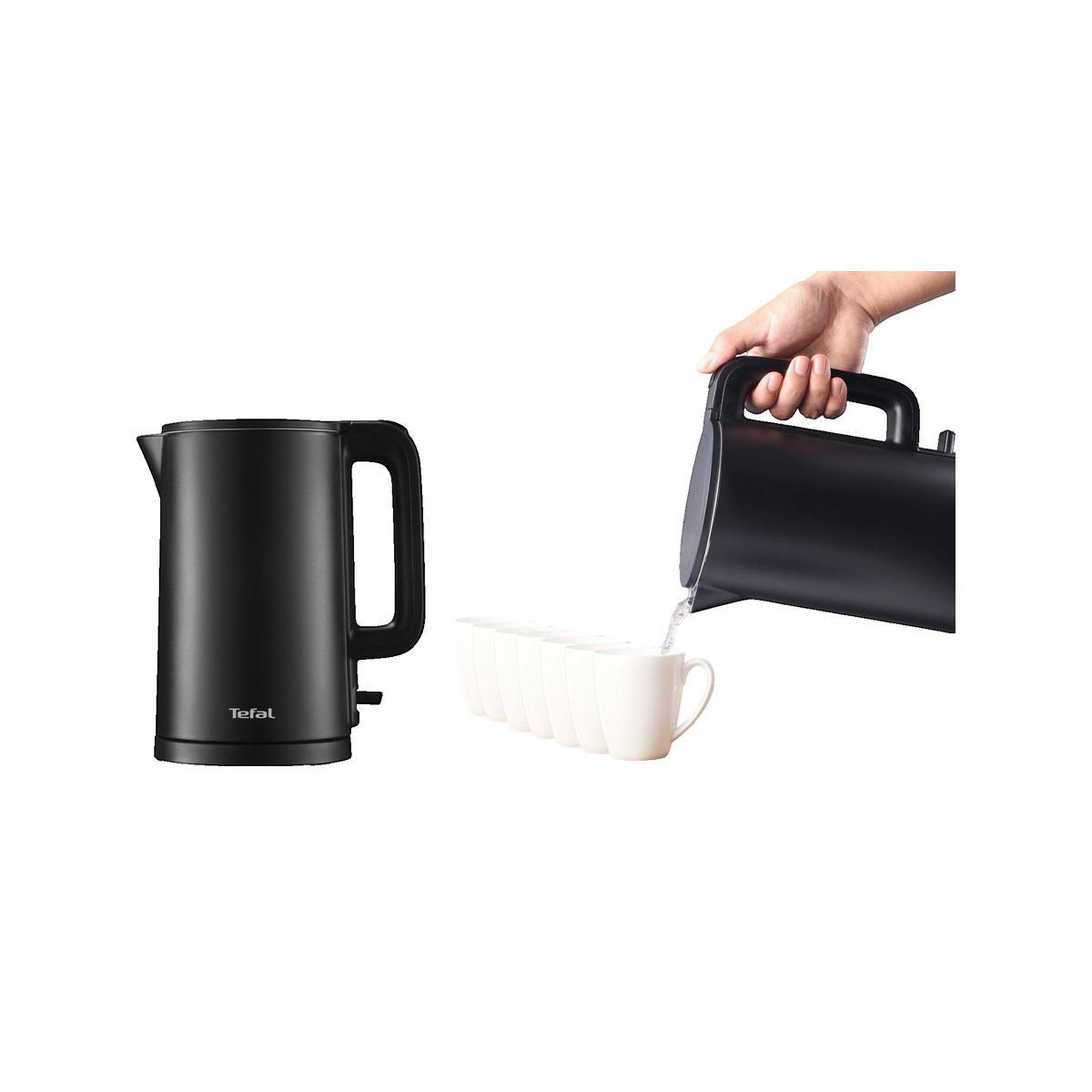 Voir la diapositive 2 : D KO Bouilloire Electrique Tefal Thermo Protect KO1408E0 1,5 litre Noir