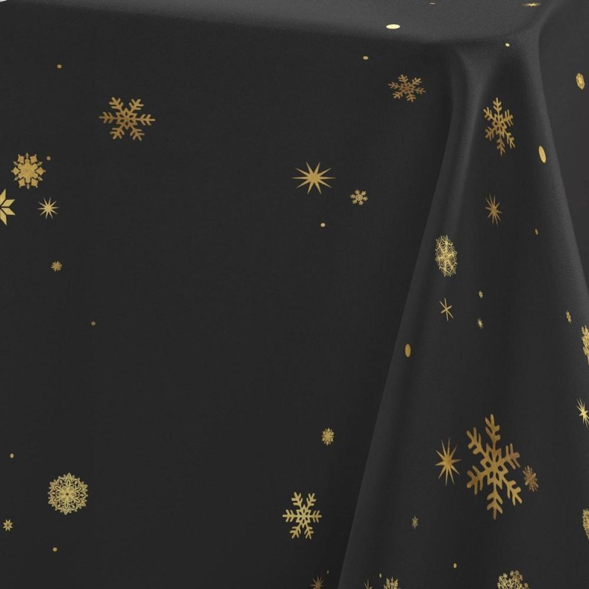 Douceur d'Intérieur Nappe rectangulaire 150x300 antitache imprimé doré