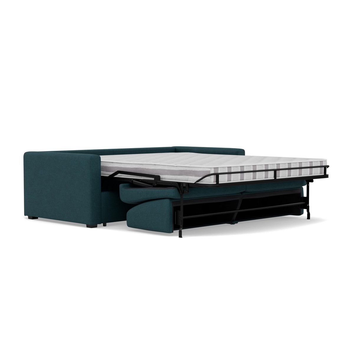 BEST MOBILIER Julia - canapé 3 places convertible express couchage quotidien 140 cm matelas 14 cm en tissu